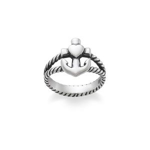 Faith, Hope and Love Twisted Rope Ring